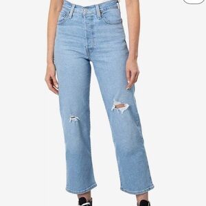 Levi’s ribcage straight ankle jeans